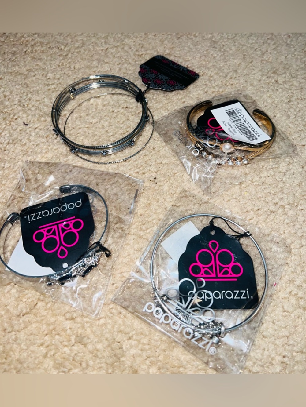 Paparazzi Silver and Gold Mixed Bangle Bracelet Set